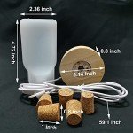 Bottle Light Resin Mold with LED Base & Corks