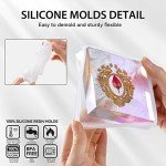 8-Piece Silicone Molds Set for Resin Coasters