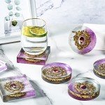 8-Piece Silicone Molds Set for Resin Coasters
