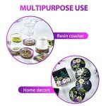 8-Piece Silicone Molds Set for Resin Coasters