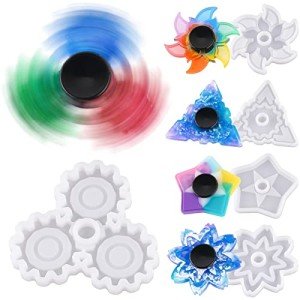 Fidget Spinner Resin Mold Kit with 10 Bearings