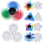 Fidget Spinner Resin Mold Kit with 10 Bearings