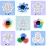 Fidget Spinner Resin Mold Kit with 10 Bearings