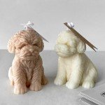 Adorable Dog Silicone Mold for Candle and Cake