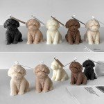 Adorable Dog Silicone Mold for Candle and Cake