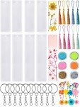 54-Piece Resin Bookmark Kit with Molds & Accessories