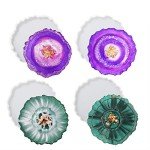 Druzy Geode Silicone Coaster Molds - 4 Pack