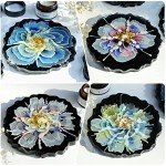 Druzy Geode Silicone Coaster Molds - 4 Pack