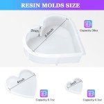Large Heart Silicone Molds for Epoxy Resin