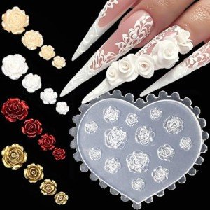 Silicone Flower Molds for Resin Nail Art