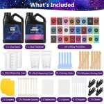 Crystal Clear 64OZ Epoxy Resin Kit with Mica Powders