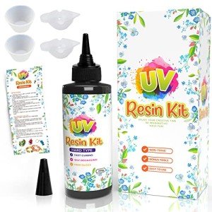 Crystal Clear UV Resin with 4 Silicone Cups