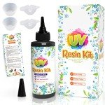 Crystal Clear UV Resin with 4 Silicone Cups