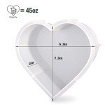Large Heart Silicone Molds for Resin Art