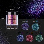 Chameleon Flakes: 5 Intense Colorshift Pigments