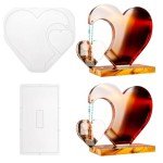 Heart-Shaped Silicone Resin Molds for Picture Frames
