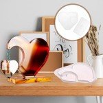 Heart-Shaped Silicone Resin Molds for Picture Frames