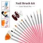 22-Piece Nail Art Tools & Resin Palette Set