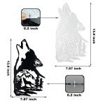 Howling Wolf Resin Mold for Wall Decor