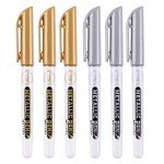 6-Piece Metallic Epoxy Resin Drawing Pen Set