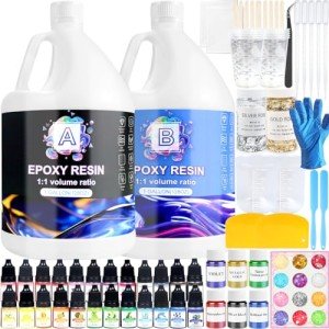 2 Gallon Clear Epoxy Resin Kit for Art