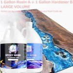2 Gallon Clear Epoxy Resin Kit for Art