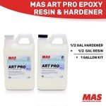 MAS Epoxies Pro Clear Epoxy Resin Kit (1 Gallon)