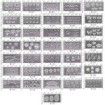 36-Piece Mini Silicone Mold Kit for Resin Art