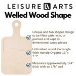 Organic Shaped Rectangle Wood Surface for Resin Art