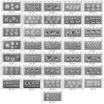 36-Piece Mini Silicone Mold Kit for Resin Art