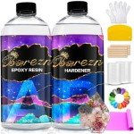 64oz Clear Epoxy Resin Kit with Mica Powders