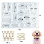 Silicone Pet Tag Resin Mold for DIY Crafts