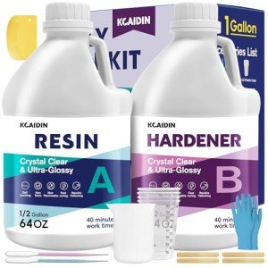 Kcaidin 1 Gallon Epoxy Resin Kit for Art
