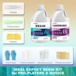 Kcaidin 1 Gallon Epoxy Resin Kit for Art