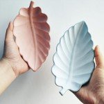 Leaf-Shaped Silicone Resin Tray Mold for Crafts