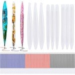 9-Piece Pen Resin Mold Set with Ink Refills
