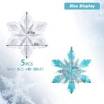 Sakolla 5-Piece Christmas Snowflake Silicone Molds