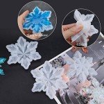 Sakolla 5-Piece Christmas Snowflake Silicone Molds