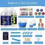 Crystal Clear Epoxy Resin Kit with Pigments
