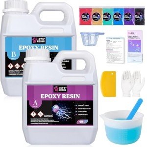 80oz Crystal Clear Epoxy Resin Kit with Mica