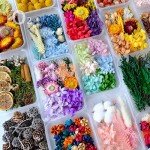 Colorful Dried Flowers for Resin Jewelry Molds