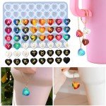 Heart-Shaped Letter Resin Molds for Custom Charms