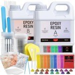 80 Oz Epoxy Resin Kit with 16 Colors & More