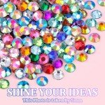 6600 Pcs Mixed-Color Rhinestones with Glue & Tweezers