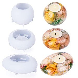 Tealight Candle Holder Silicone Molds - 3 Pieces