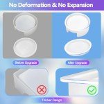 18-Piece Thick Resin Coaster Molds Set