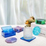 18-Piece Thick Resin Coaster Molds Set