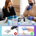 18-Piece Thick Resin Coaster Molds Set