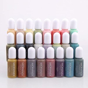 24-Color Morandi Pigment Kit for Resin Art