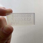 3-Piece Mini Resin Nail Art Letter & Number Mold